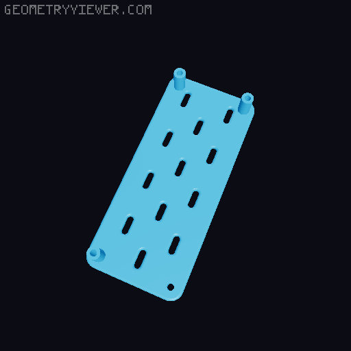 Skadis Pegboard, all sizes 80 to 360mm 3D model thumbnail