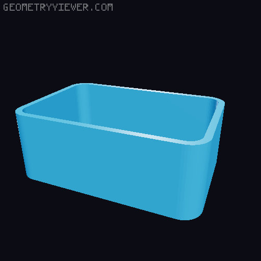 Bin for Ikea skadis - 564 models - hooks need support 3D model thumbnail