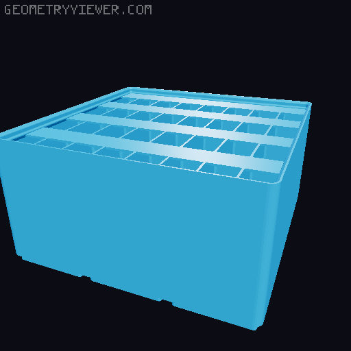 Gridfinity Ultra Light Bins - Divider Label Edition 3D model thumbnail