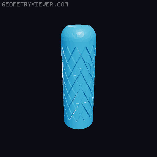 Allen Key grips with size and dimple on top 3D model thumbnail