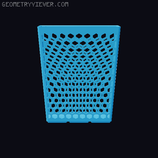 Gridfinity Hex Bins all sizes 3D model thumbnail