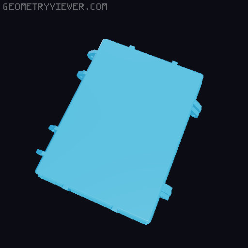 Brother TZe Tape Cartridge Box 3D model thumbnail