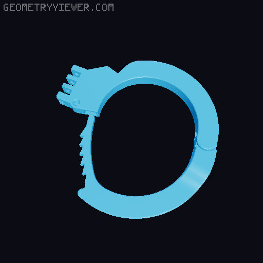 handcuffs for MINI 3D model thumbnail