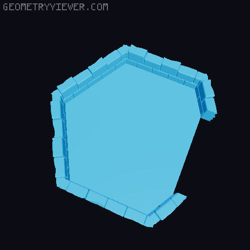 Modular Dice Tower 3D model thumbnail