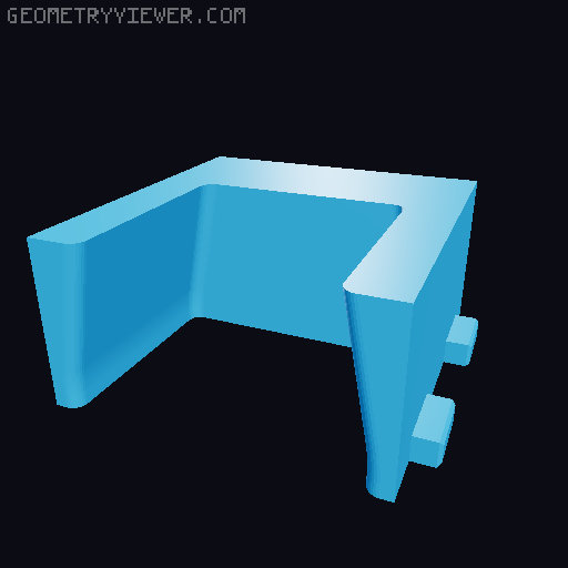 DDD Printable Wall Control System 3D model thumbnail