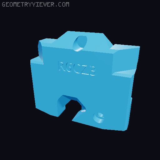 PitStop - MK3 / MK3S / MK3S+ X-Axis Linear Rail Guide 3D model thumbnail