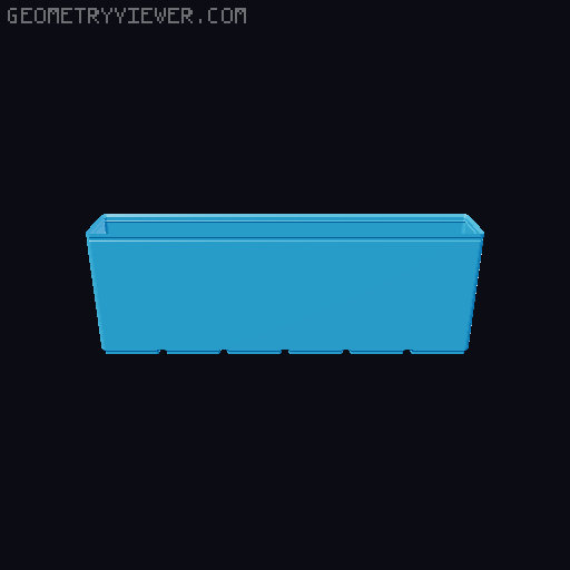 Gridfinity Box (Quick print, lite version, less filament!) 3D model thumbnail