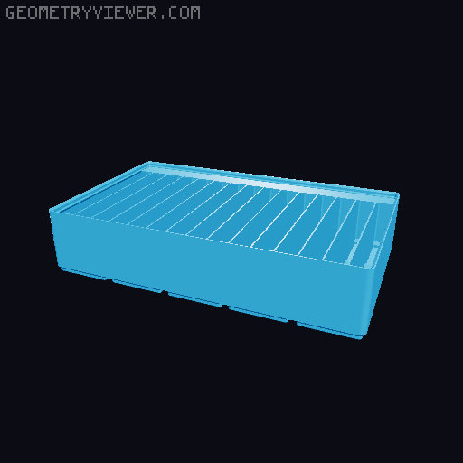 Gridfinity Ultra Light Bins - Divider Label Edition 3D model thumbnail