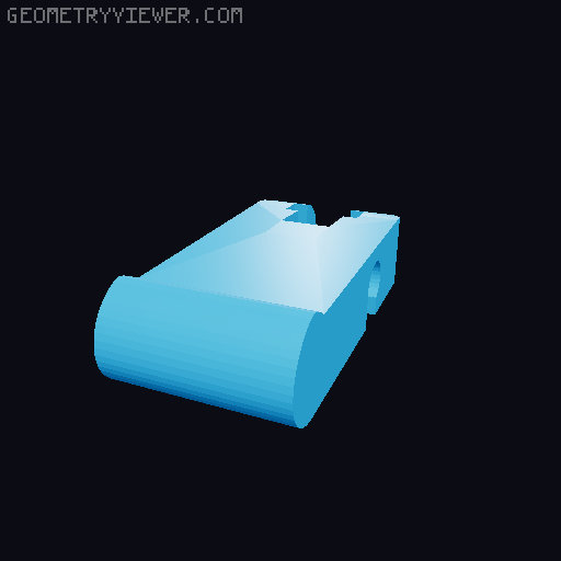 Tweaked Cat Key Hook (stronger, easier to print) 3D model thumbnail