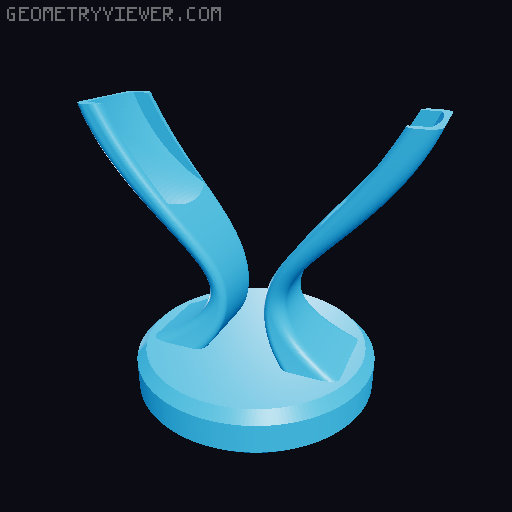 Fidget Medal Trophy (customize and spin!) 3D model thumbnail