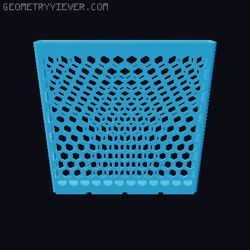 Gridfinity Hex Bins all sizes 3D model thumbnail