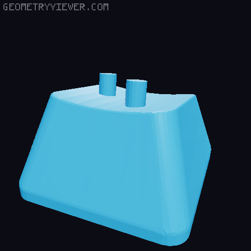 Keycaps with Braille 3D model thumbnail