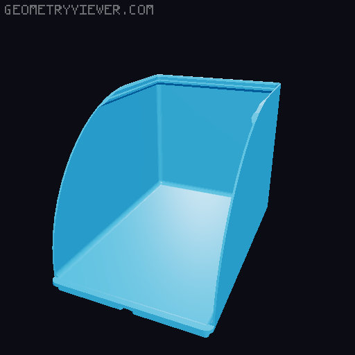 Gridfinity rouded bins collection all sizes 3D model thumbnail