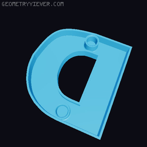 Floating House Numbers – Modular Character Set - Sergoe UI Black 3D model thumbnail