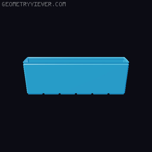 Gridfinity Box (Quick print, lite version, less filament!) 3D model thumbnail