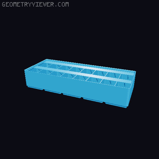 Gridfinity Ultra Light Bins - Divider Label Edition 3D model thumbnail