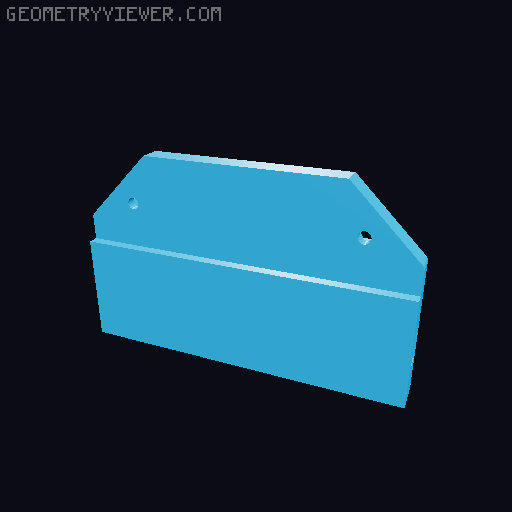 Delack Enclosure Top Skirt 3D model thumbnail