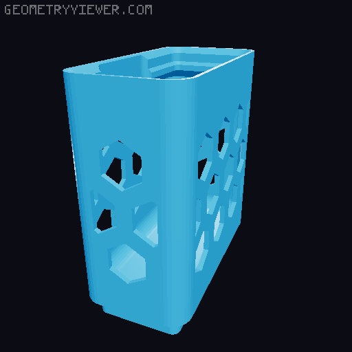 Gridfinity Hex Bins all sizes 3D model thumbnail