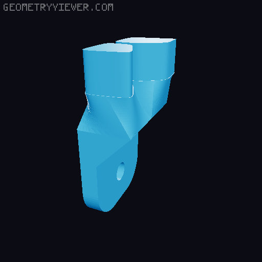 Voronoi bathroom corner shelf 3D model thumbnail