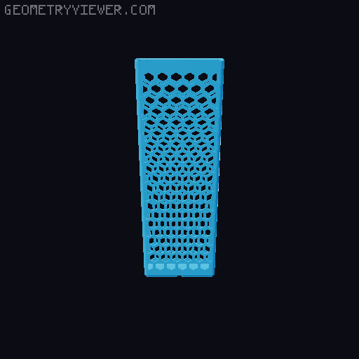 Gridfinity Hex Bins all sizes 3D model thumbnail