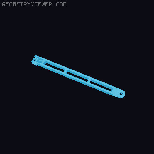 Anti-droop detented arms for Modular Mounting System 3D model thumbnail