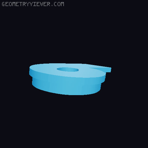 Retro Style Desk Clock 3D model thumbnail
