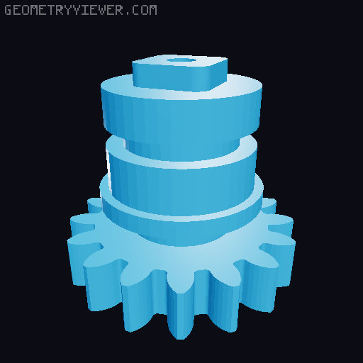 Mini Skiddi chain drive 3D model thumbnail
