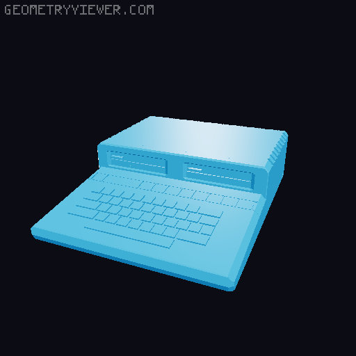 Keychain Dongles Atari XL Lineup 3D model thumbnail