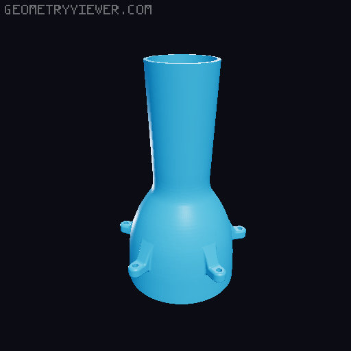 Djembe drum with membrane tensioner 3D model thumbnail