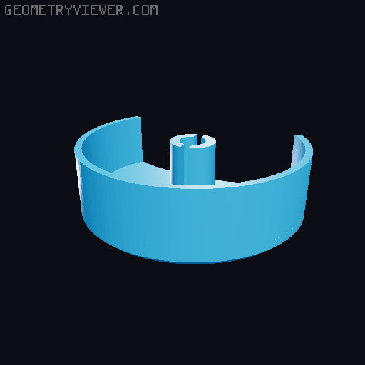 Fidget clicker. 3D model thumbnail