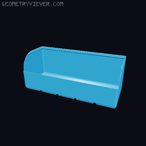 Gridfinity rouded bins collection all sizes 3D model thumbnail