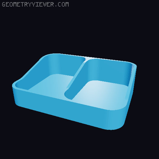 Bin for Ikea skadis - 564 models - hooks need support 3D model thumbnail