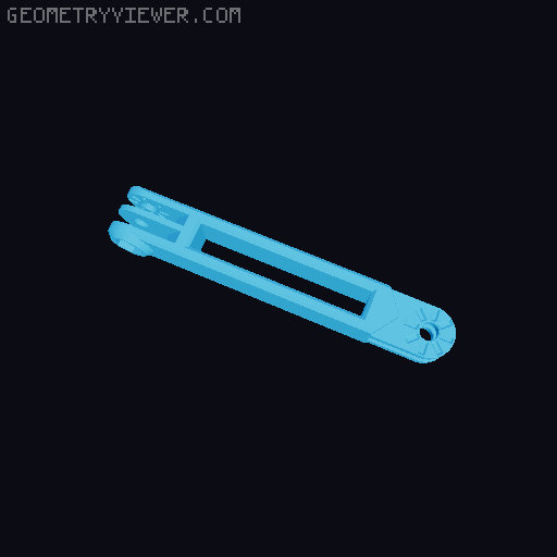 Anti-droop detented arms for Modular Mounting System 3D model thumbnail