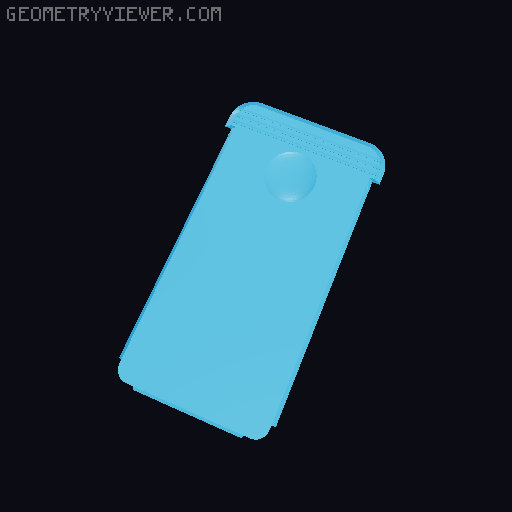 Modular Wallet Hex Pattern + Threaded Inserts 3D model thumbnail