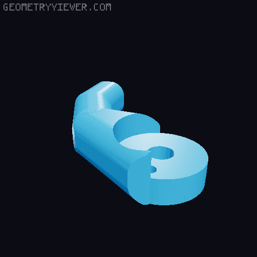 Smiley Thicc Bolt Fixed and Talon Remixed Sideplate 3D model thumbnail
