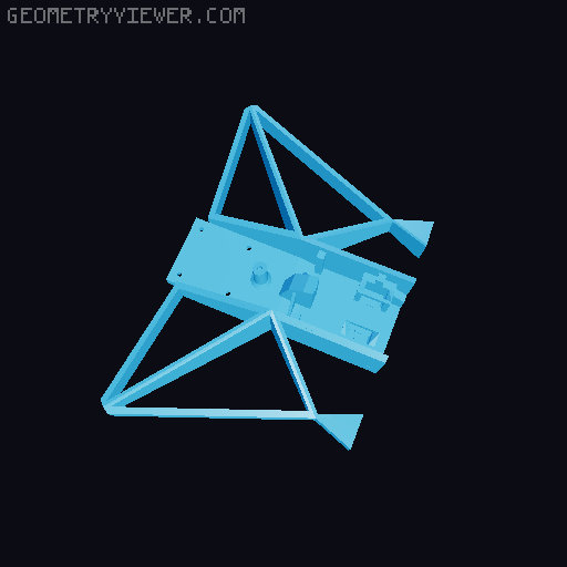 Symmetric Poly CH Guitar Body 3D model thumbnail