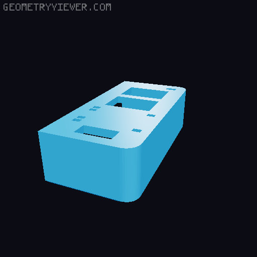 Solar Panel Charging Case 3D model thumbnail