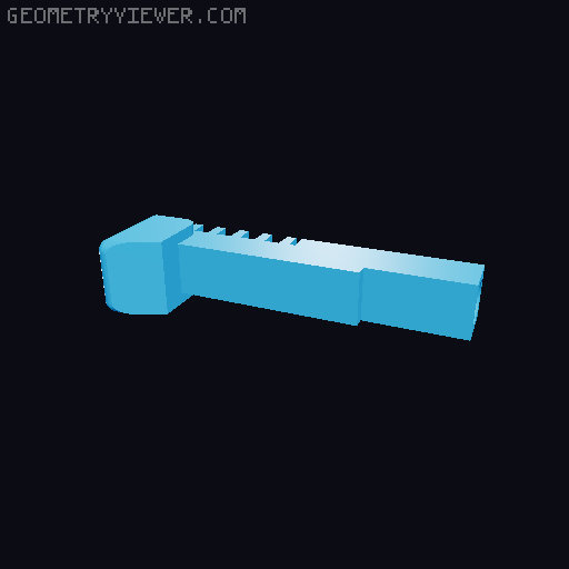 Rounded Geared Wallet 3D model thumbnail