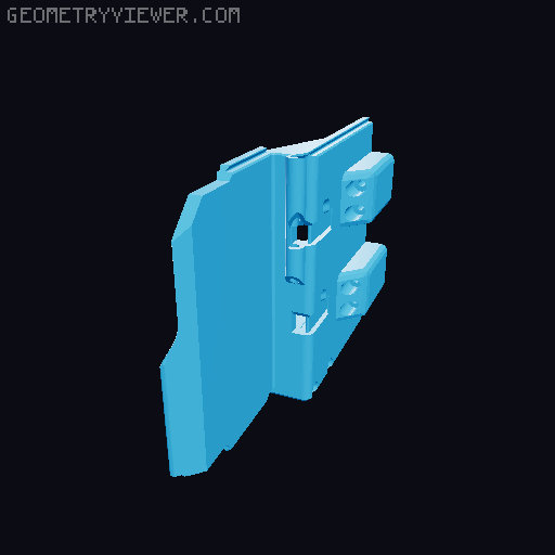 12 Round Double Stack Battle Axe Magazine For Smaller Printers 3D model thumbnail