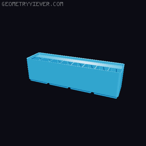 Gridfinity Ultra Light Bins - Divider Label Edition 3D model thumbnail