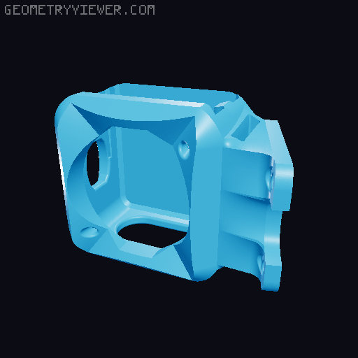 T4 Max FOV Action 2 DJI TPU Drone Mounts 3D model thumbnail