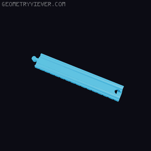 Wooden railway bridge system for Fischertechnik 3D model thumbnail