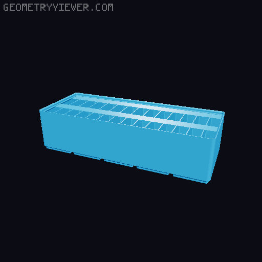 Gridfinity Ultra Light Bins - Divider Label Edition 3D model thumbnail