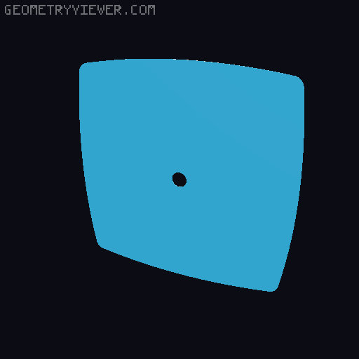 Split face (for Mid-Century Modern Desk Clock) 3D model thumbnail