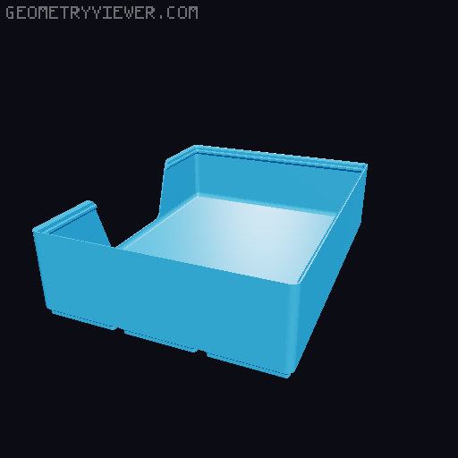 Gridfinity wall cutout collection 3D model thumbnail