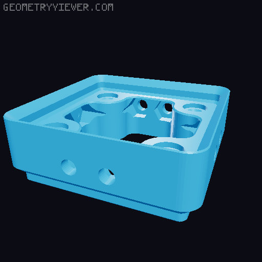 Gridfinity Stackable Modular baseplates 3D model thumbnail