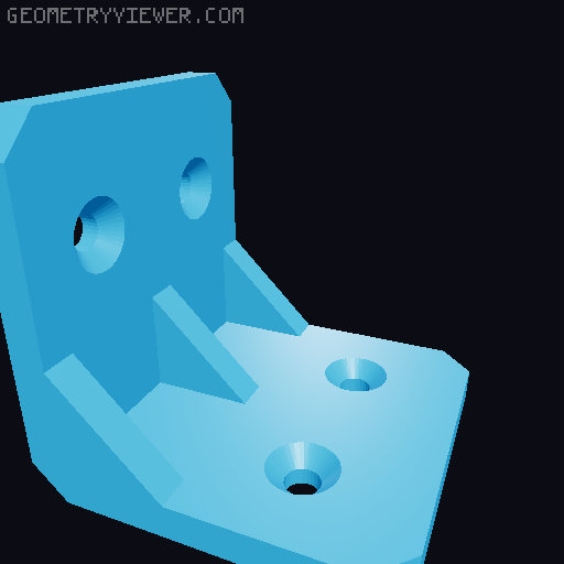 Corner Bracket Collection 3D model thumbnail