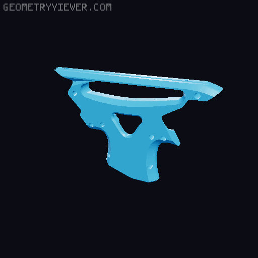 Ontos Carry Handle Thumbhole Stock Overhaul 3D model thumbnail