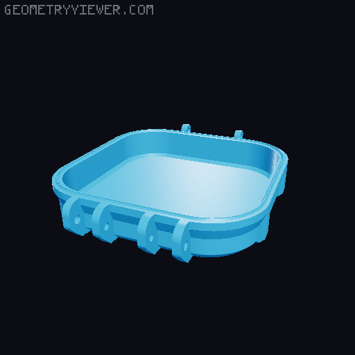 Stackable rugged case for 65mm Tiny Whoop 3D model thumbnail