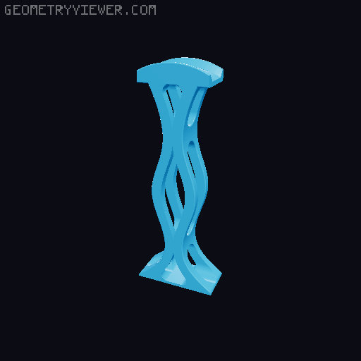 Headphone Stand 3D model thumbnail